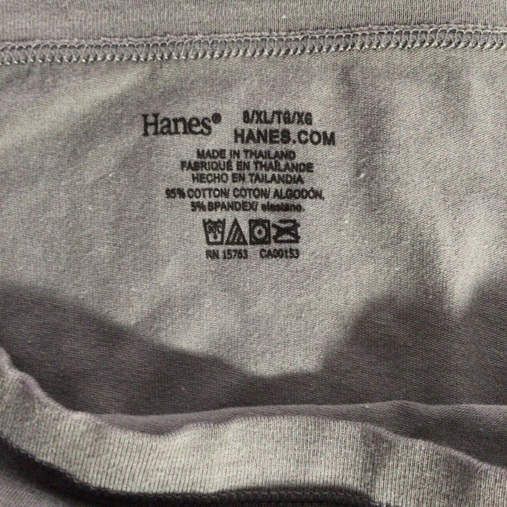 Hanes Gray Cotton Blend Panties Underwear - Size XL - Picture 3 of 3